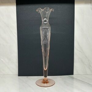 VINTAGE *one of a kind *dainty little glass vase